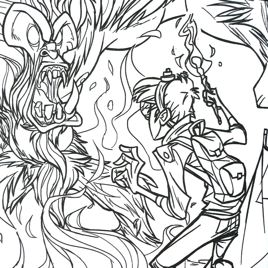 Strange Times Coloring Book