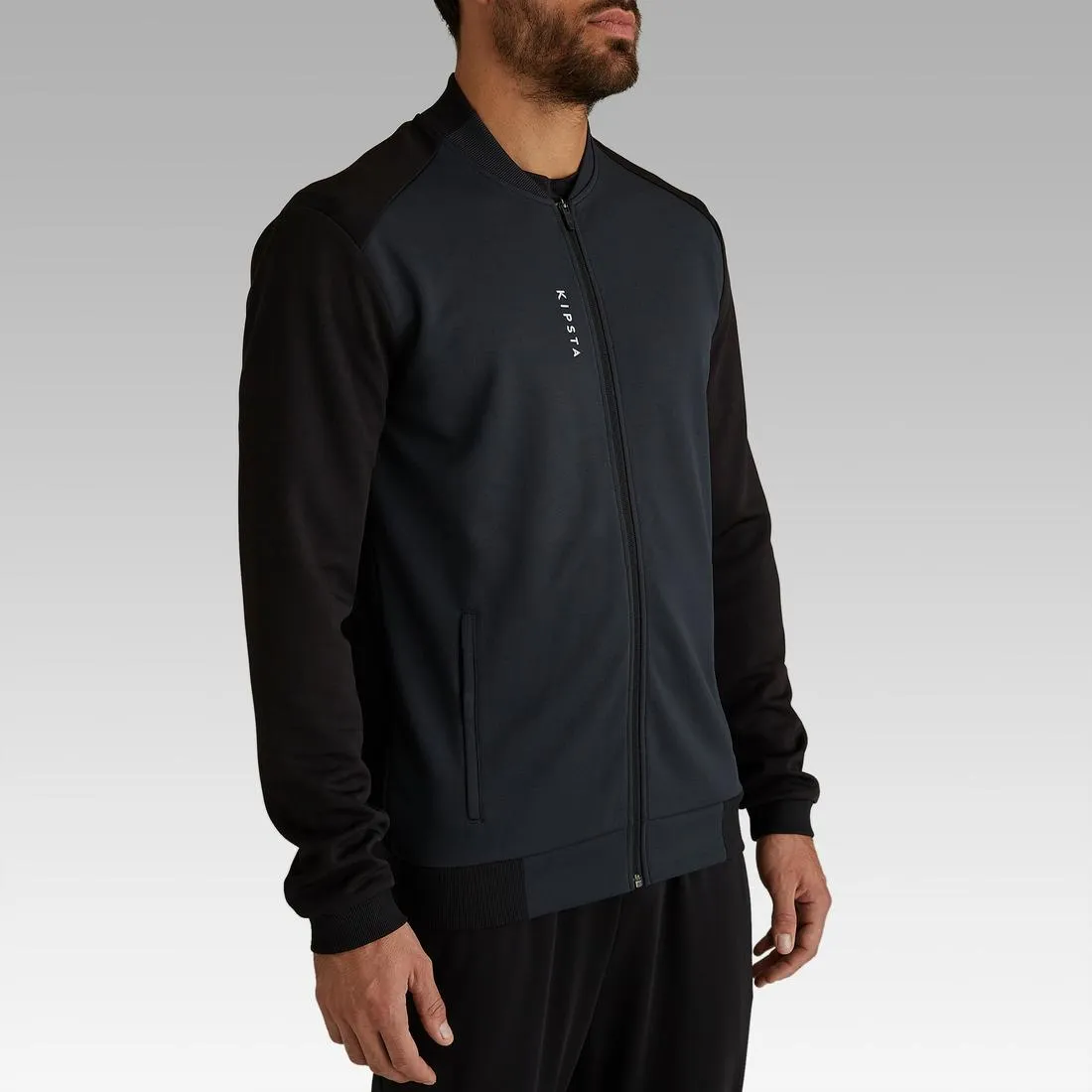 T100 Adult Light Football Jacket - Carbon