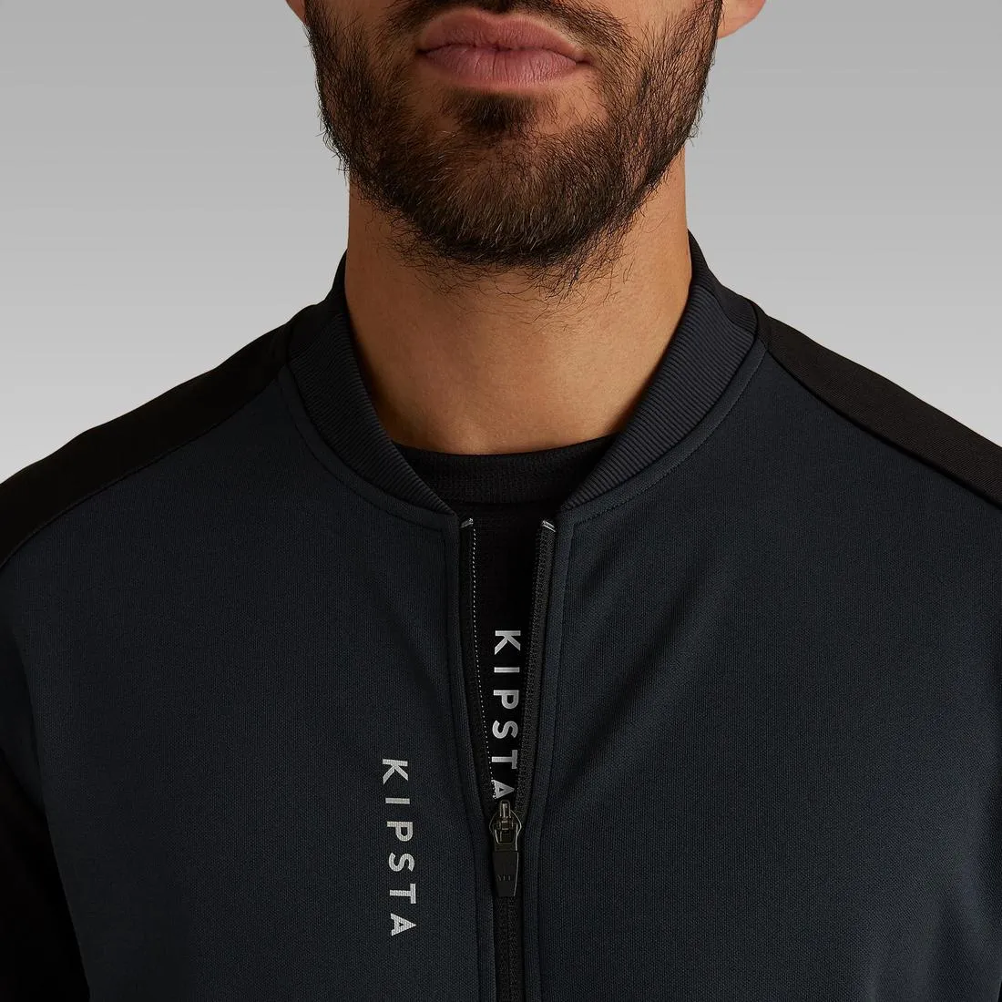 T100 Adult Light Football Jacket - Carbon