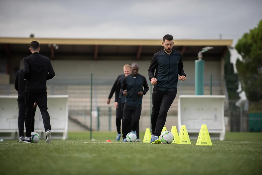 T100 Adult Light Football Jacket - Carbon