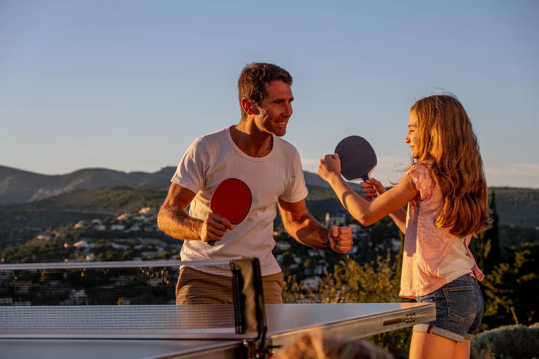 Table Tennis Robust Bat PPR 130 O - Black/Red