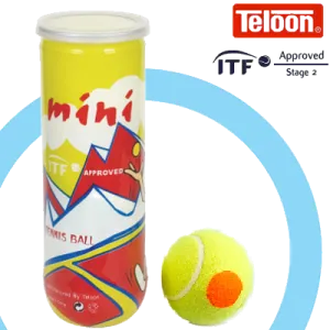Teloon Mini Stage 2 Orange Dot Tennis Balls (ITF Approved)