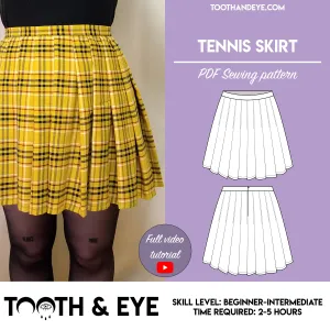 Tennis and Knife Pleat Skirt