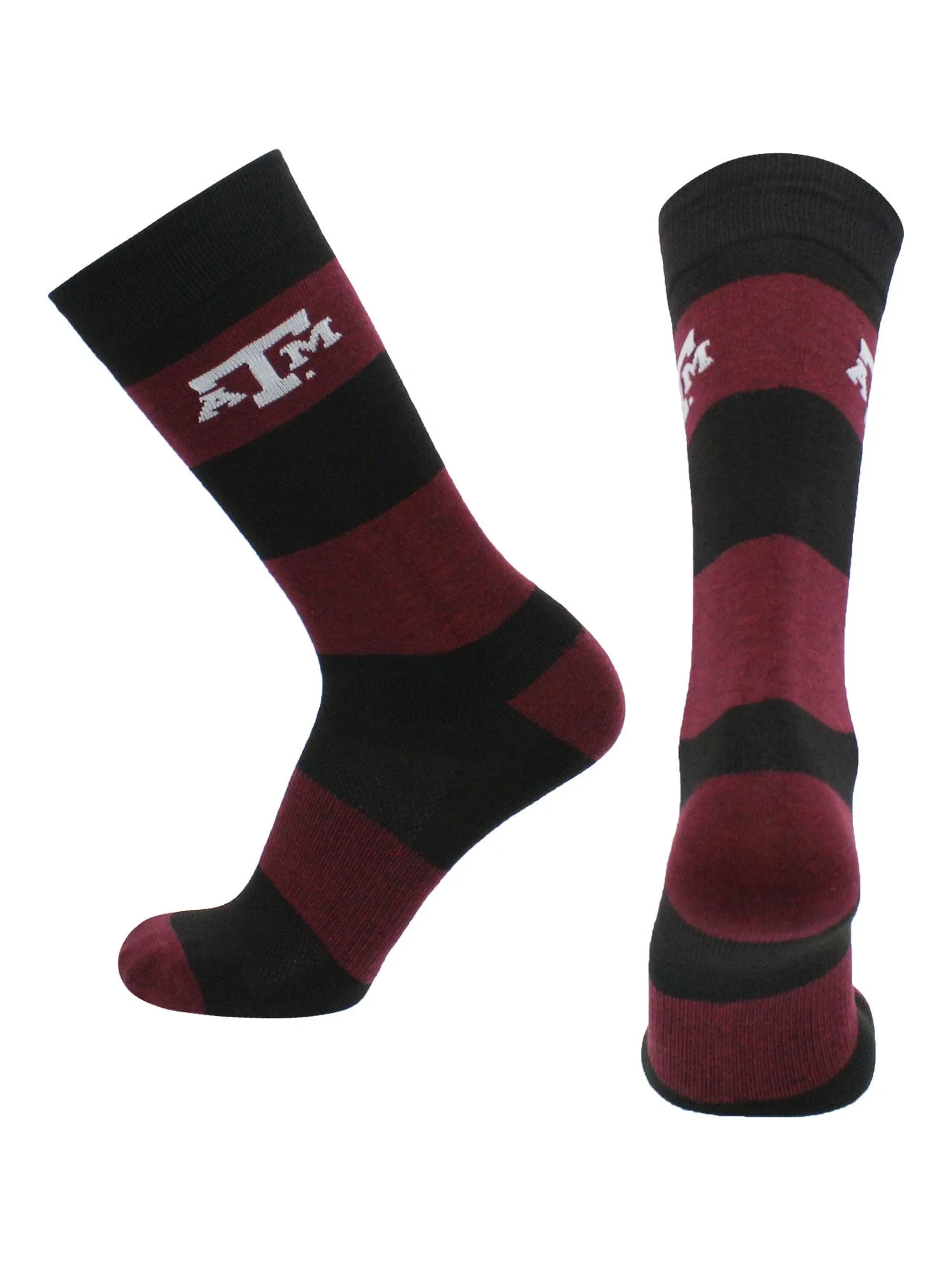 Texas A&M Aggies Socks Game Day Striped Crew Socks