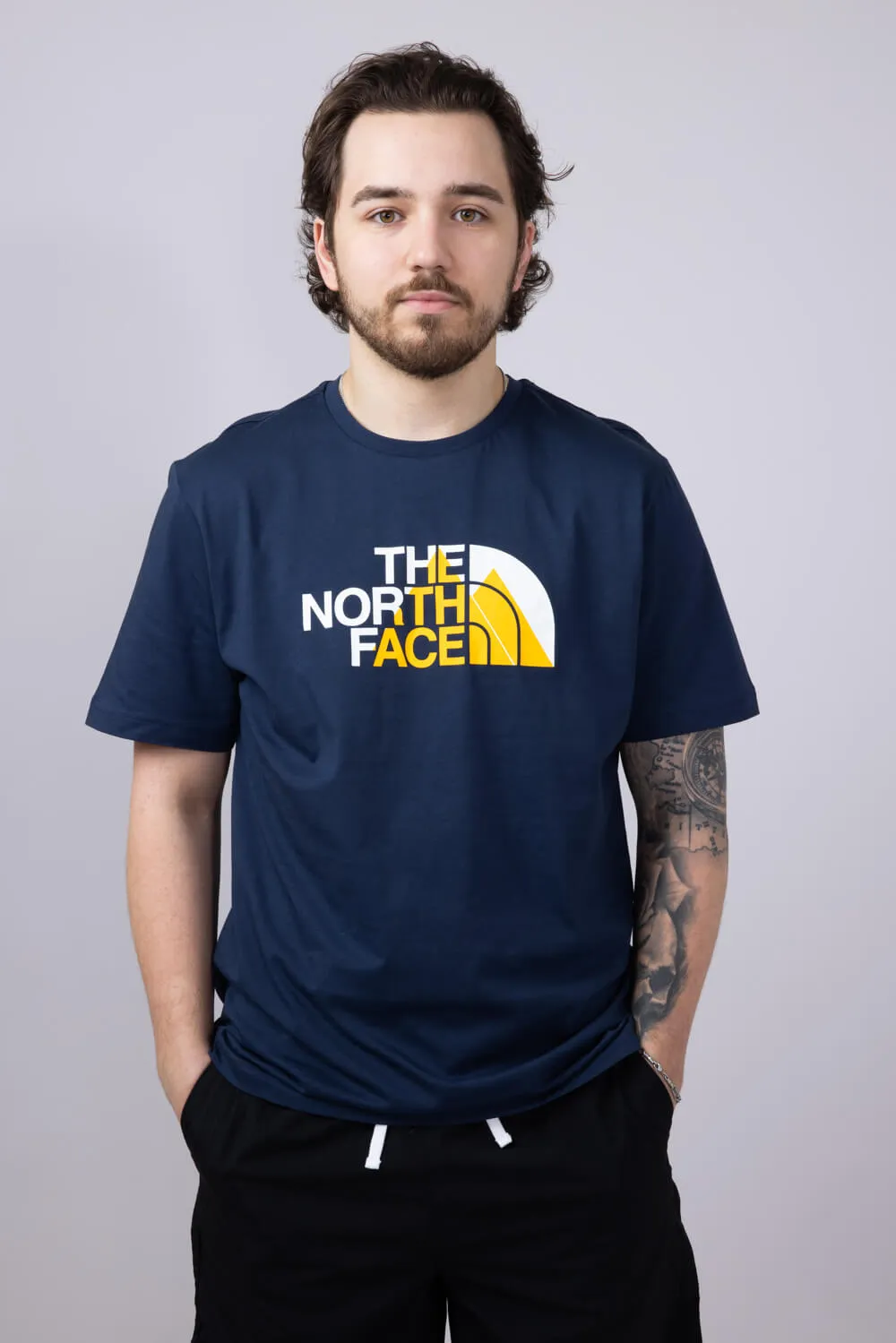 The North Face Biner Graphic T-Shirt for Men in Navy | NF0A894X-8K2