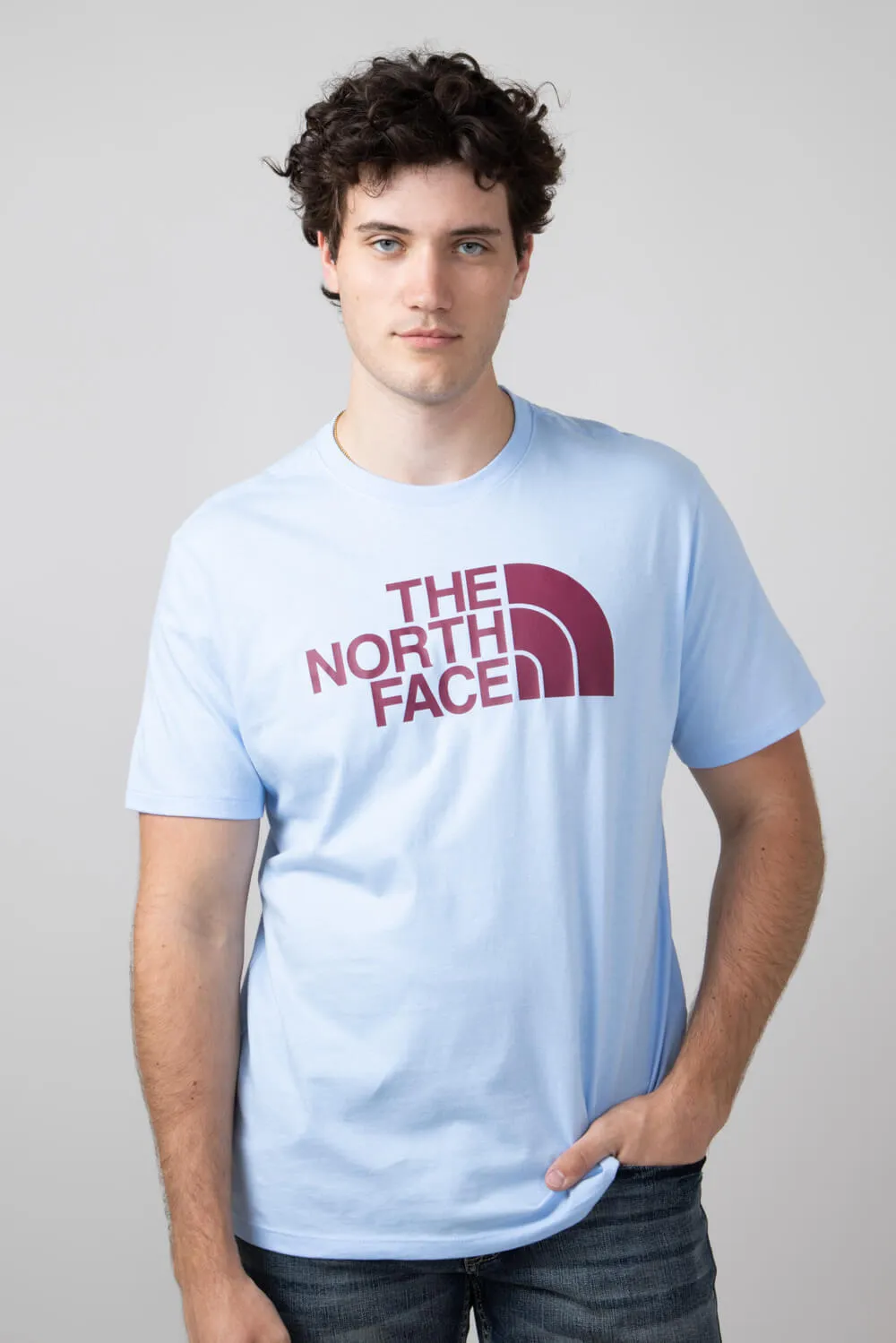 The North Face Half Dome T-Shirt for Men in Cornflower Blue | NF0A812M-1I5-BLU