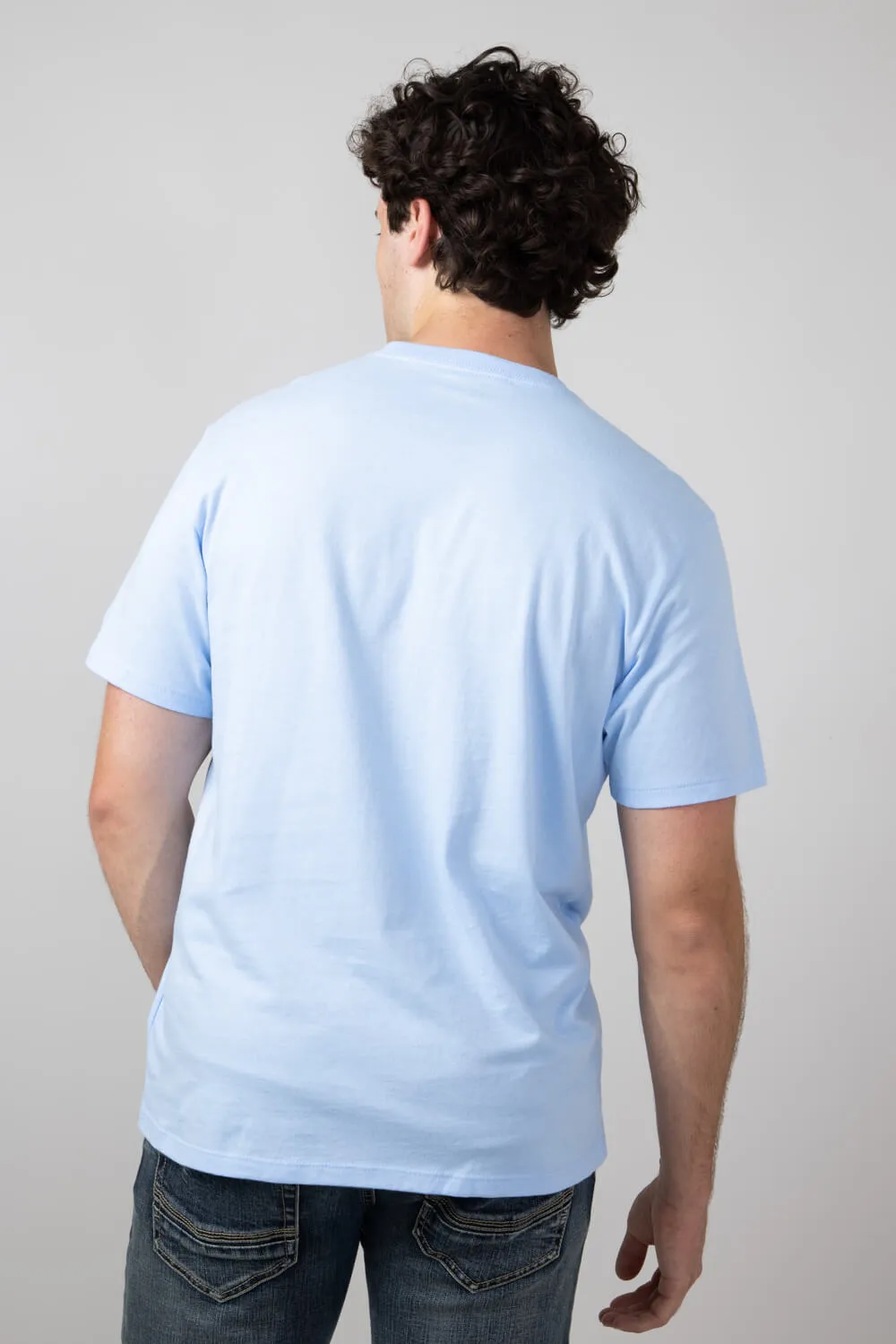 The North Face Half Dome T-Shirt for Men in Cornflower Blue | NF0A812M-1I5-BLU