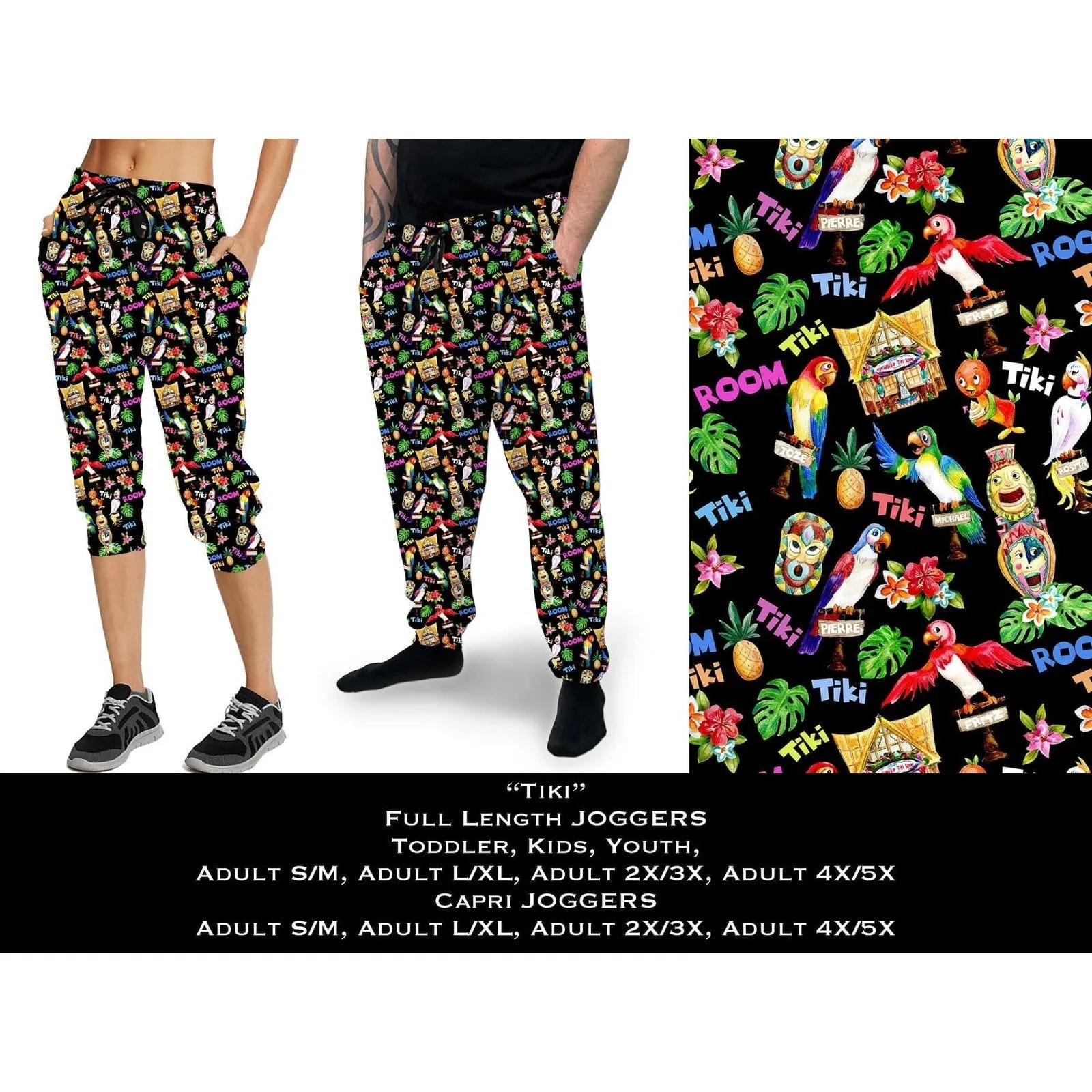 Tiki Full  Size Joggers