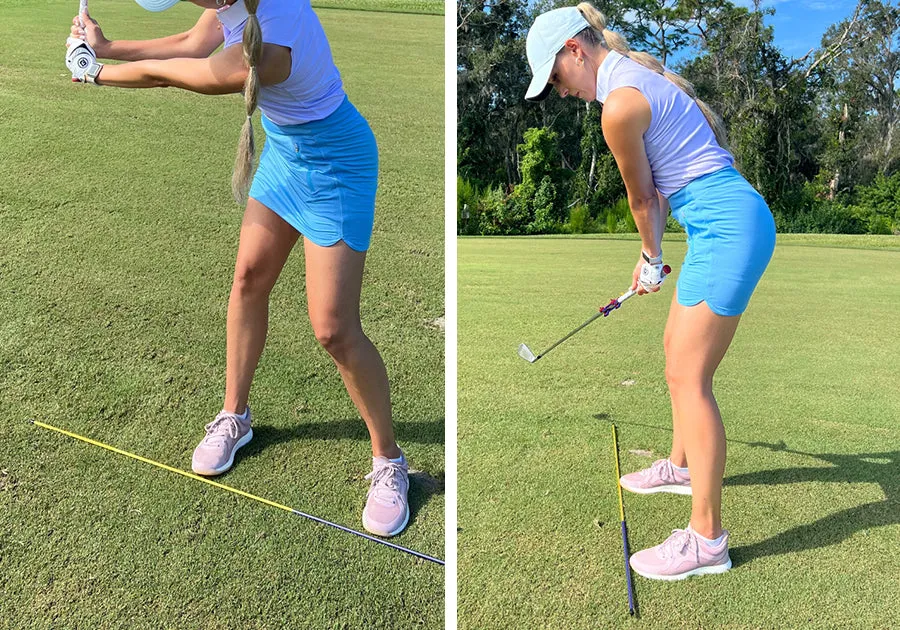 Top Training Aids Bundle by David Leadbetter: The Straightaway, SwingSetter and AIMSTICK   Training Grip