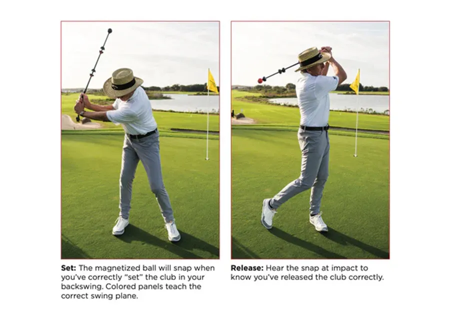 Top Training Aids Bundle by David Leadbetter: The Straightaway, SwingSetter and AIMSTICK   Training Grip