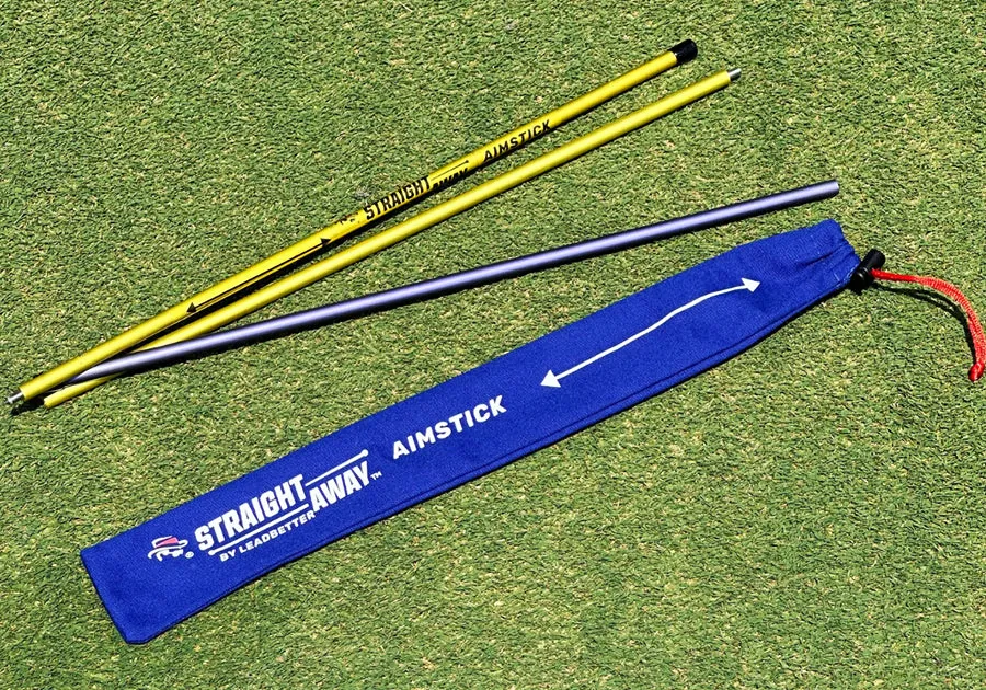 Top Training Aids Bundle by David Leadbetter: The Straightaway, SwingSetter and AIMSTICK   Training Grip