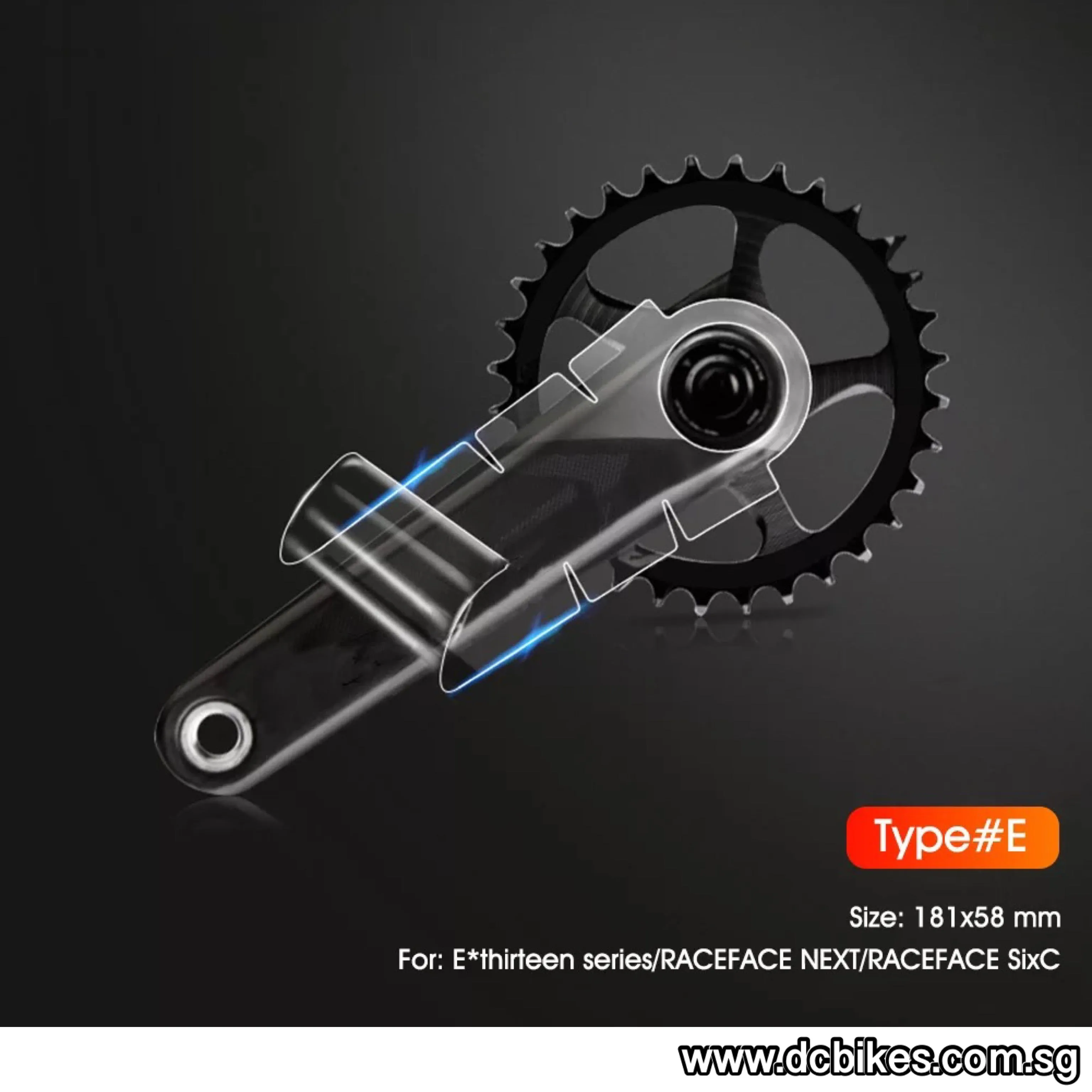 TPU Thin & Clear Crank Arms Decal Gloss Sticker Protection Kit