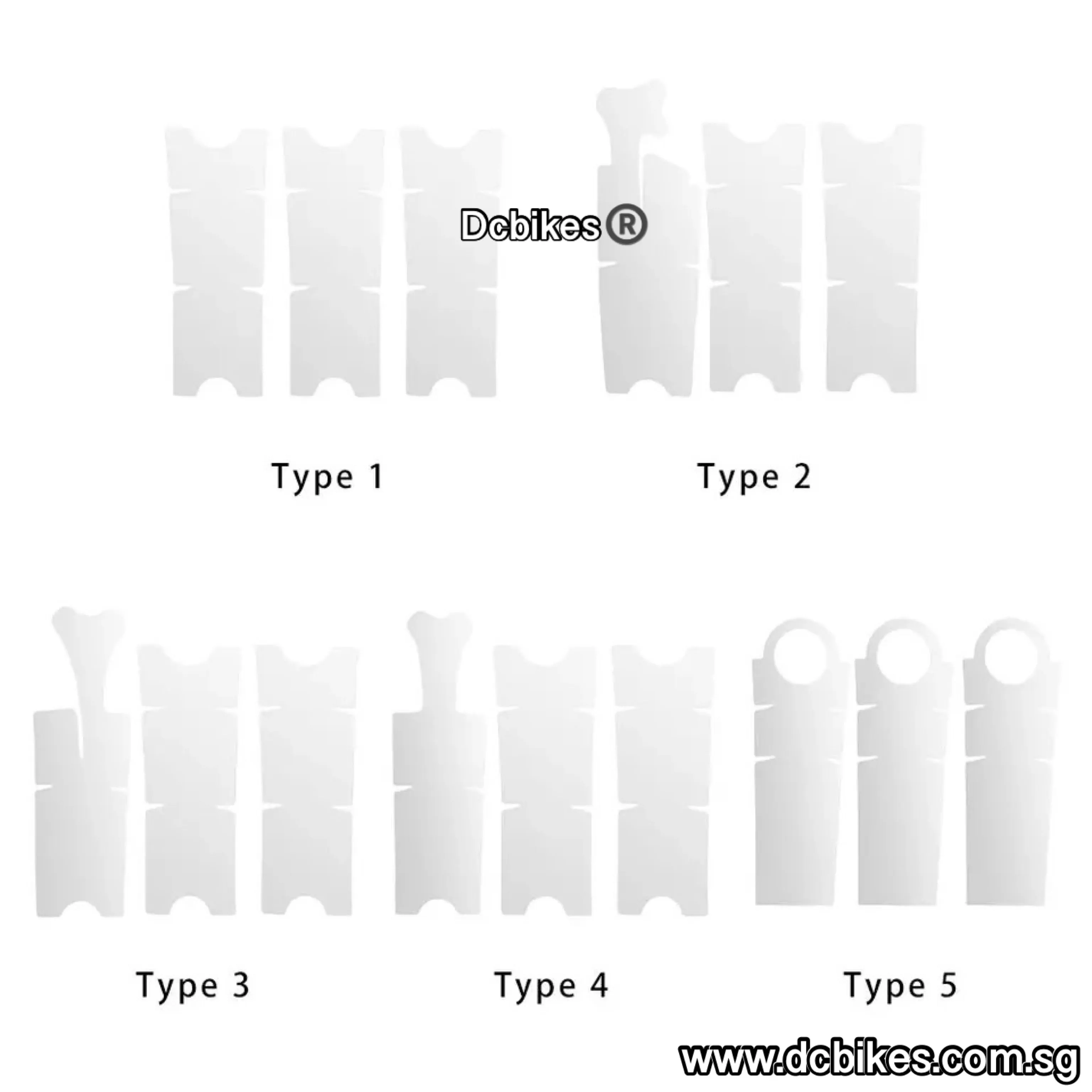 TPU Thin & Clear Crank Arms Decal Gloss Sticker Protection Kit