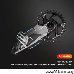 TPU Thin & Clear Crank Arms Decal Gloss Sticker Protection Kit