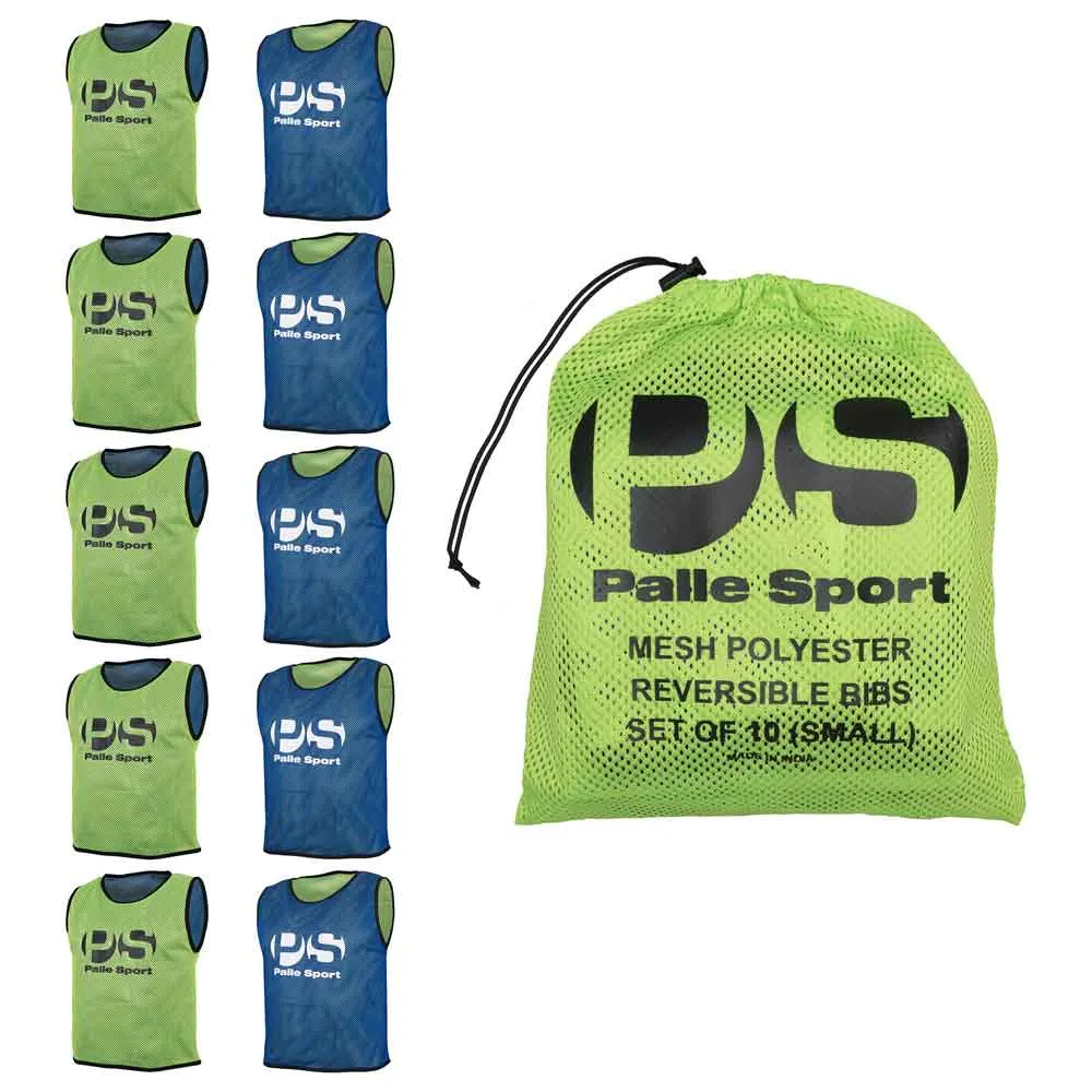 Training - Lightweight Breathable & Reversible Mesh Training Bibs - Sets of 10 - Sizes: Small to X-Large - Colour: Azzurri/Green