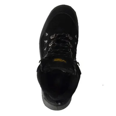 Tuff & Durable� - High Cut Working Shoes with Steel Toe & Plate - Black