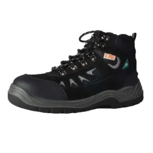 Tuff & Durable� - High Cut Working Shoes with Steel Toe & Plate - Black