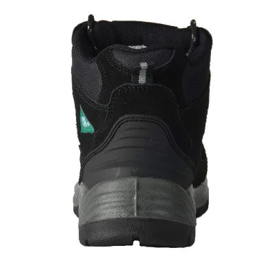 Tuff & Durable� - High Cut Working Shoes with Steel Toe & Plate - Black