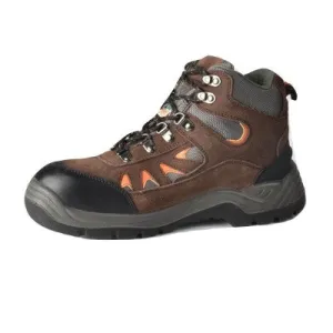 Tuff & Durable� - High Cut Working Shoes with Steel Toe & Plate - Brown