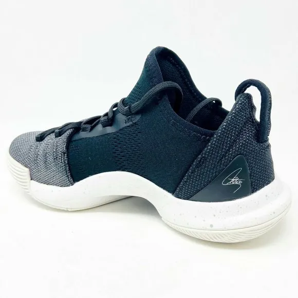 Under Armour UA PS Curry 5 Black White Kids Basketball Shoes 3020742 101