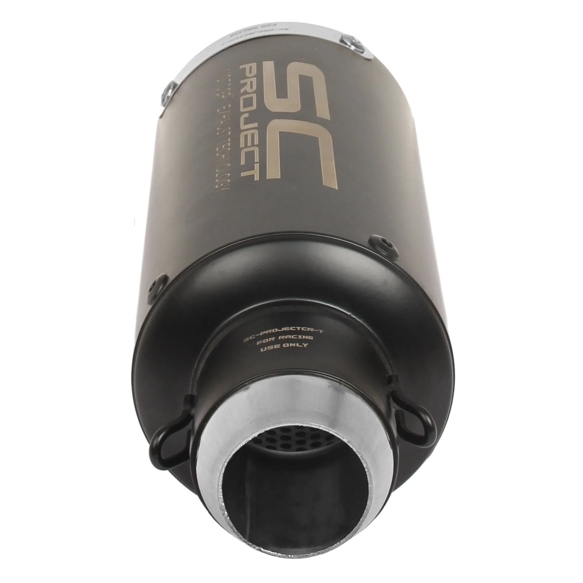 Universal Bike Exhaust Black Straight