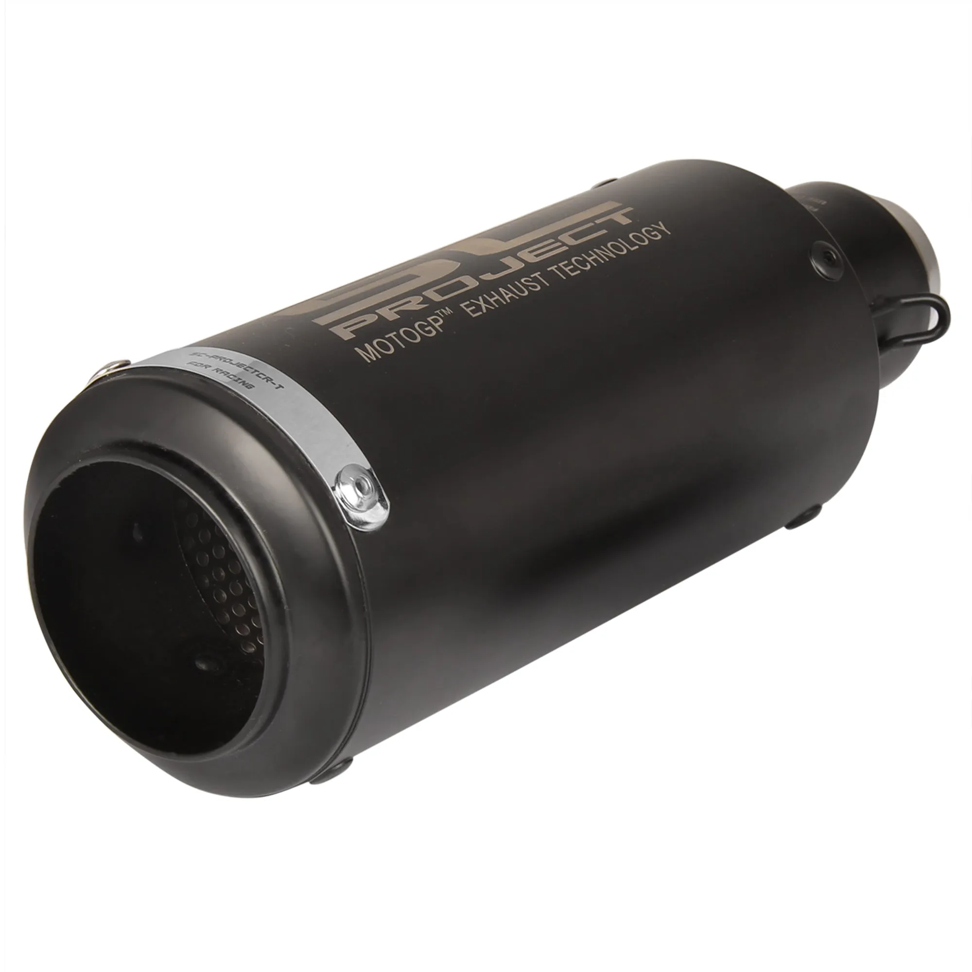 Universal Bike Exhaust Black Straight