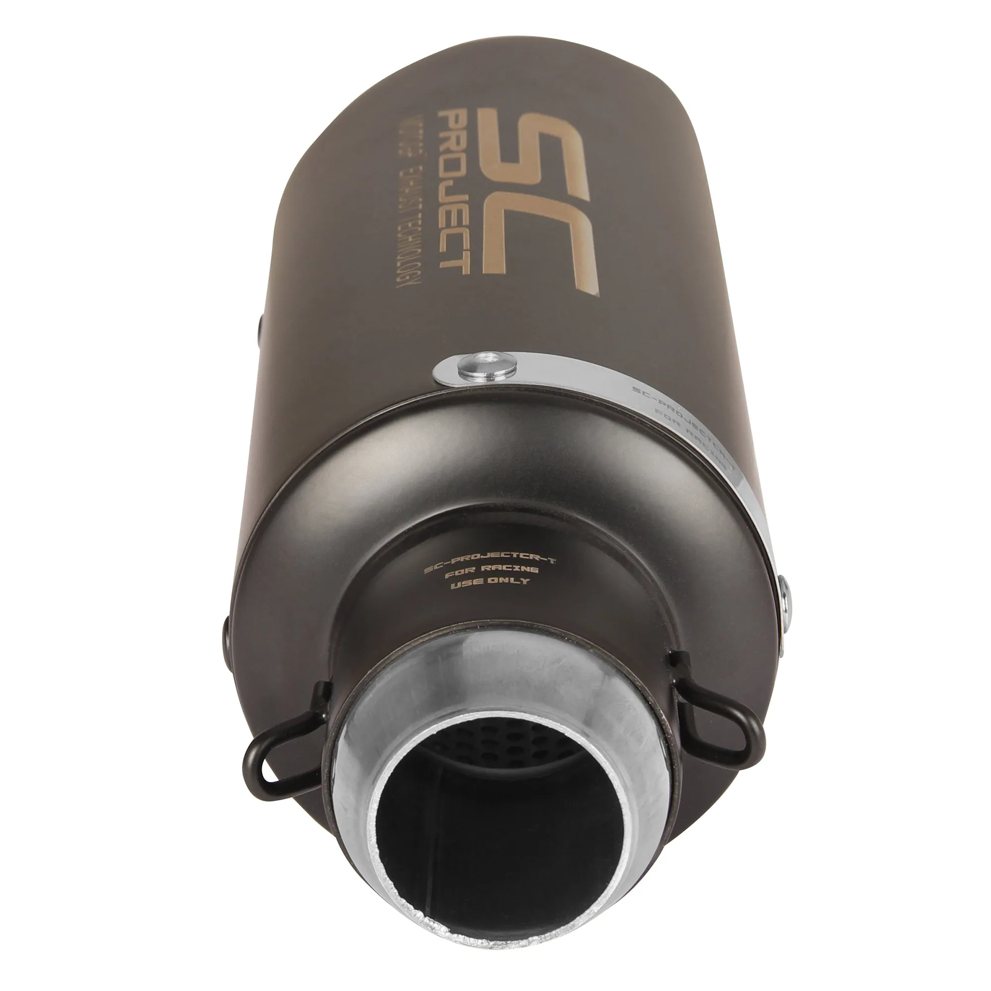 Universal Bike Exhaust Black Straight