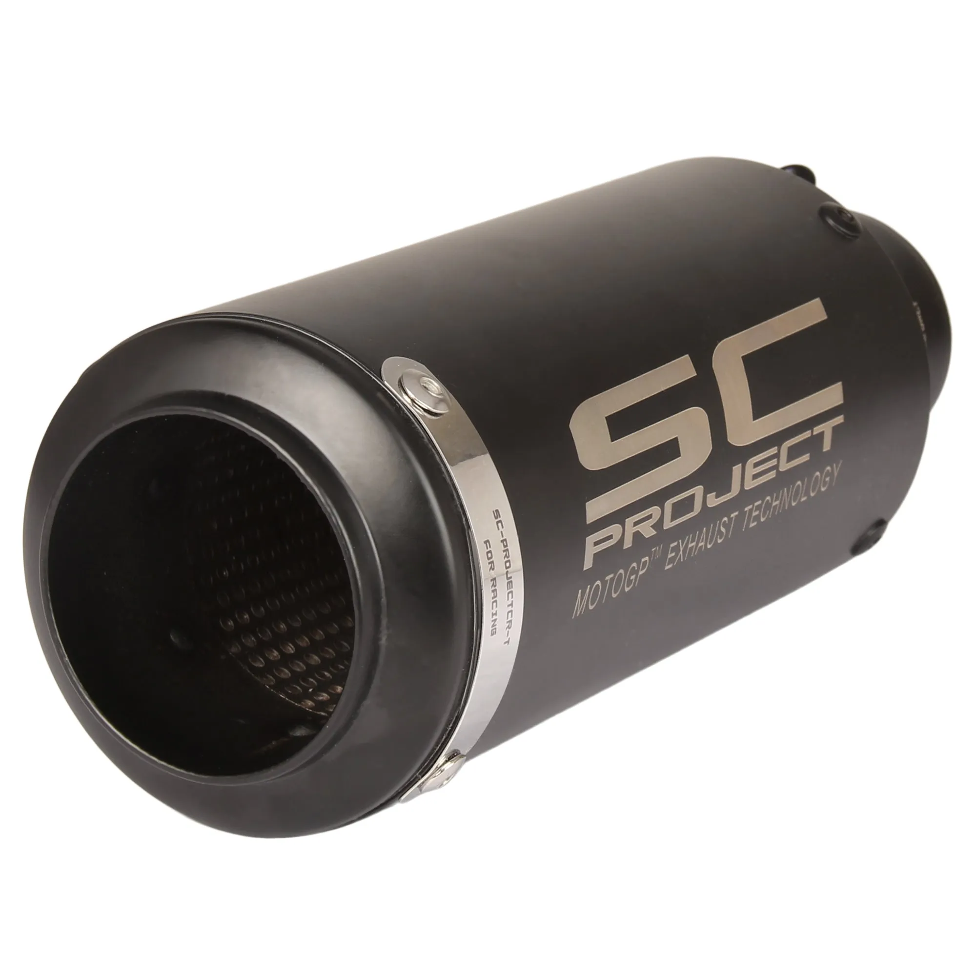 Universal Bike Exhaust Black Straight