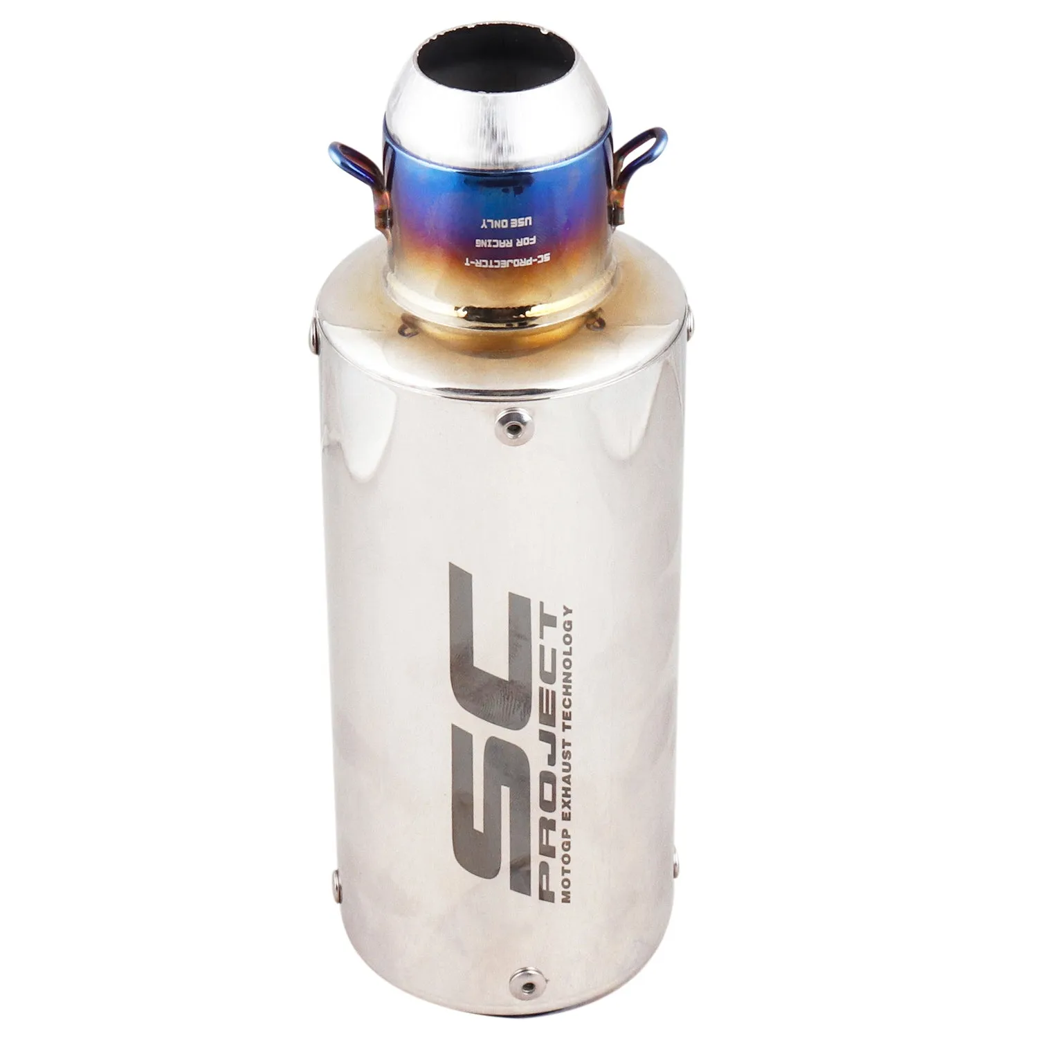 Universal Bike Exhaust Chrom Straight