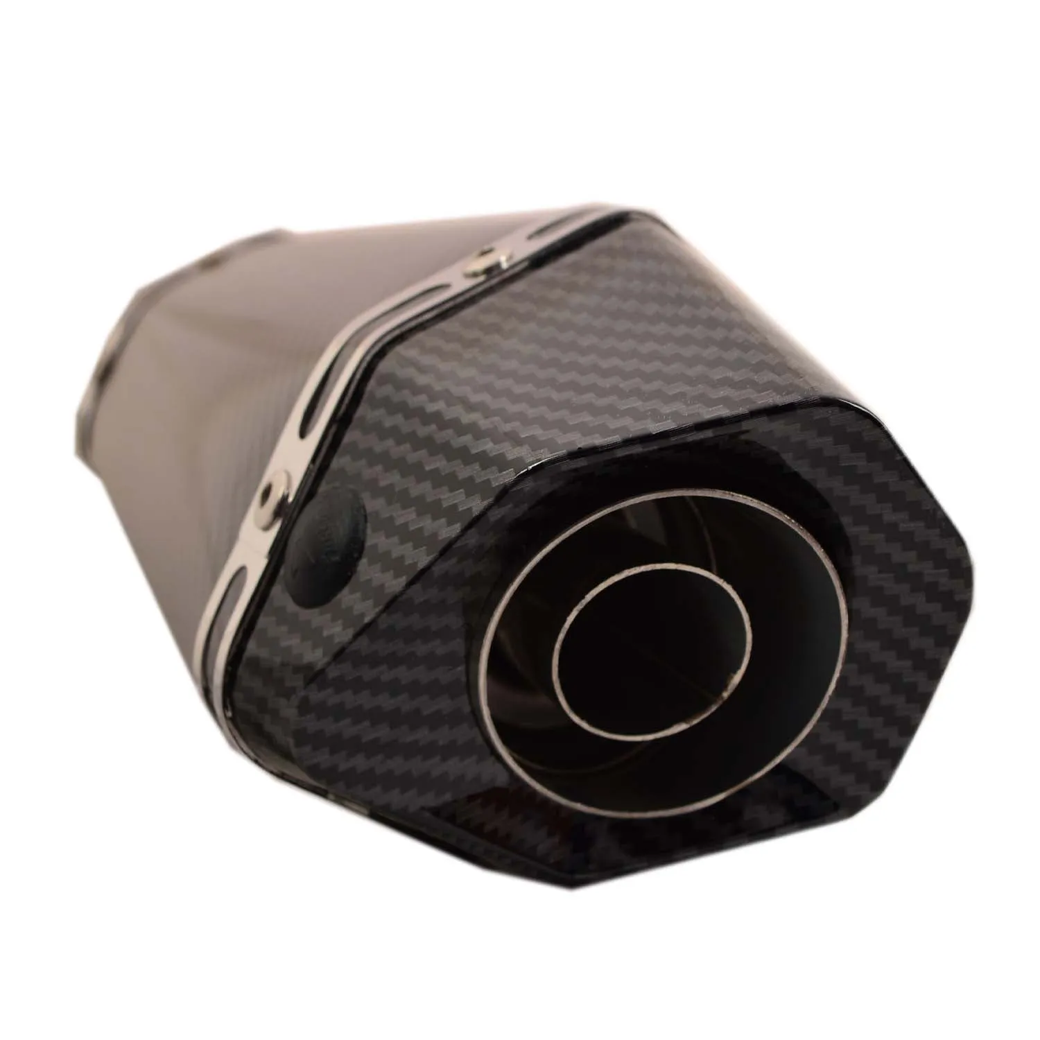 Universal Bike Exhaust Silencer Carbon with DB Killer (Carbon Black)