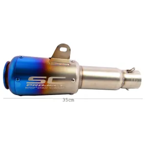 Universal Bike Exhaust Silencer (Silver)