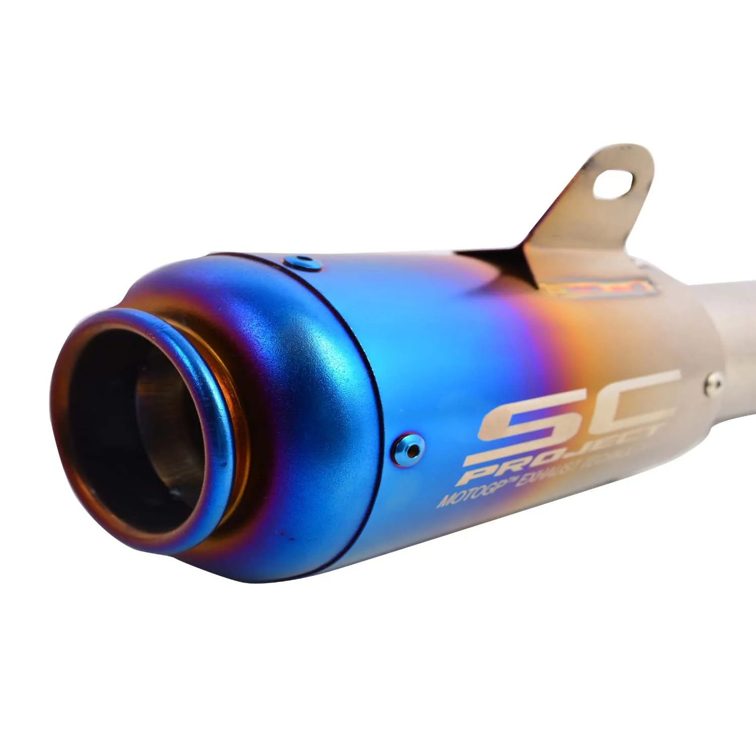 Universal Bike Exhaust Silencer (Silver)