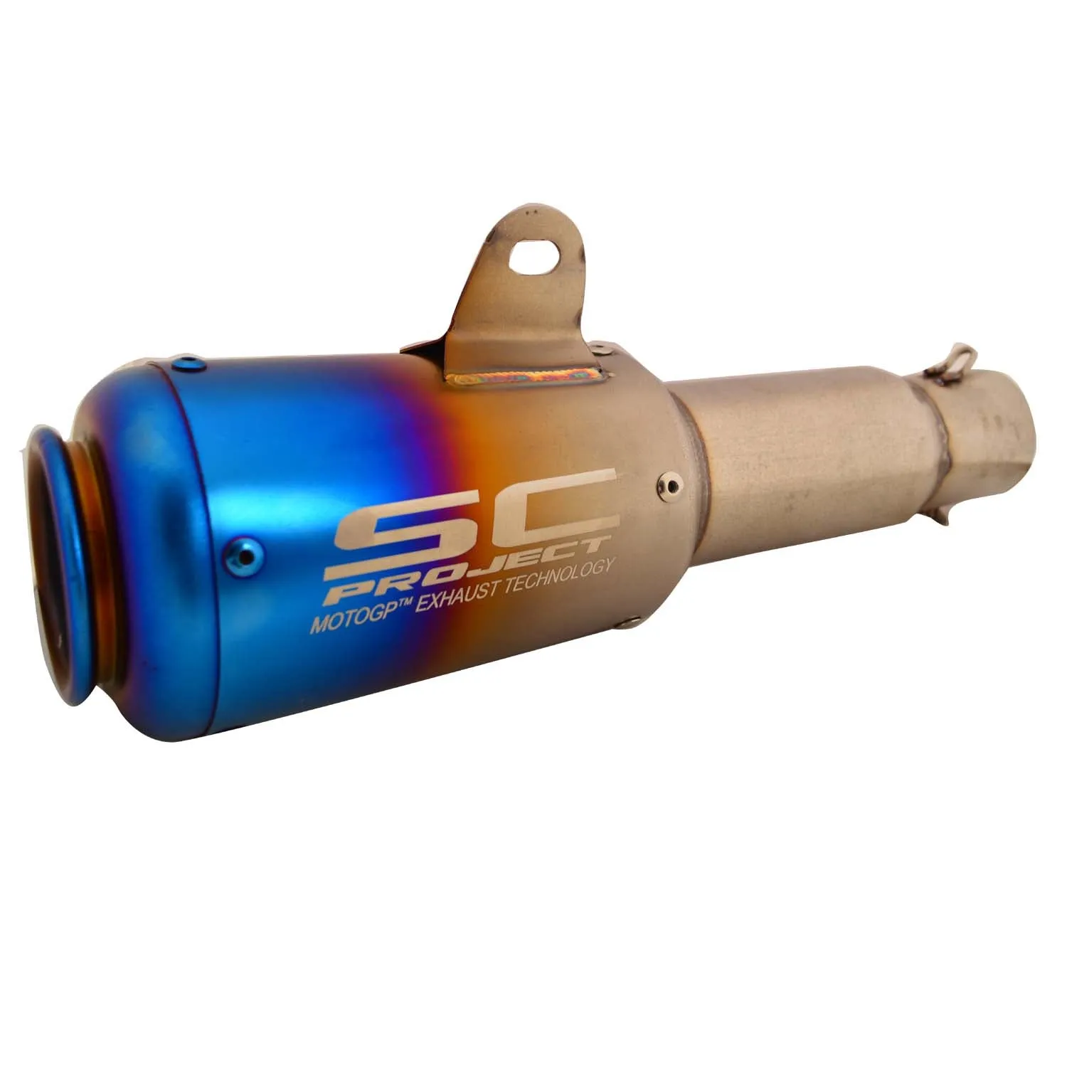 Universal Bike Exhaust Silencer (Silver)