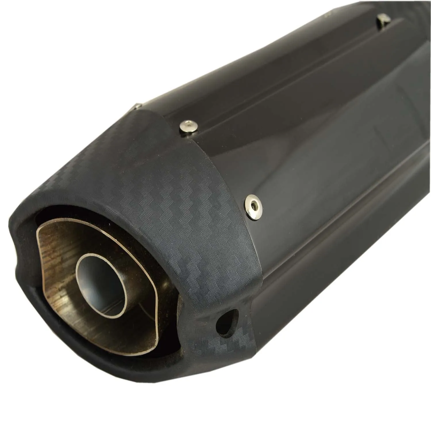 Universal Bike Exhaust Silencer With DB Killer (Black)