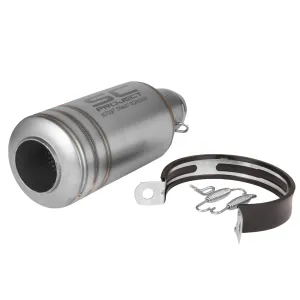 Universal Bike Exhaust Silver