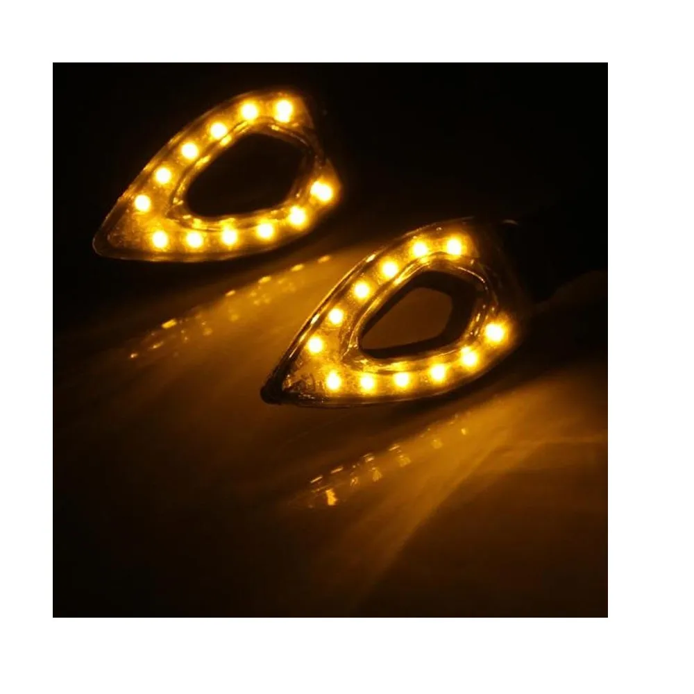 Universal bike indicator 12 LED Turn Signal Light Blinker