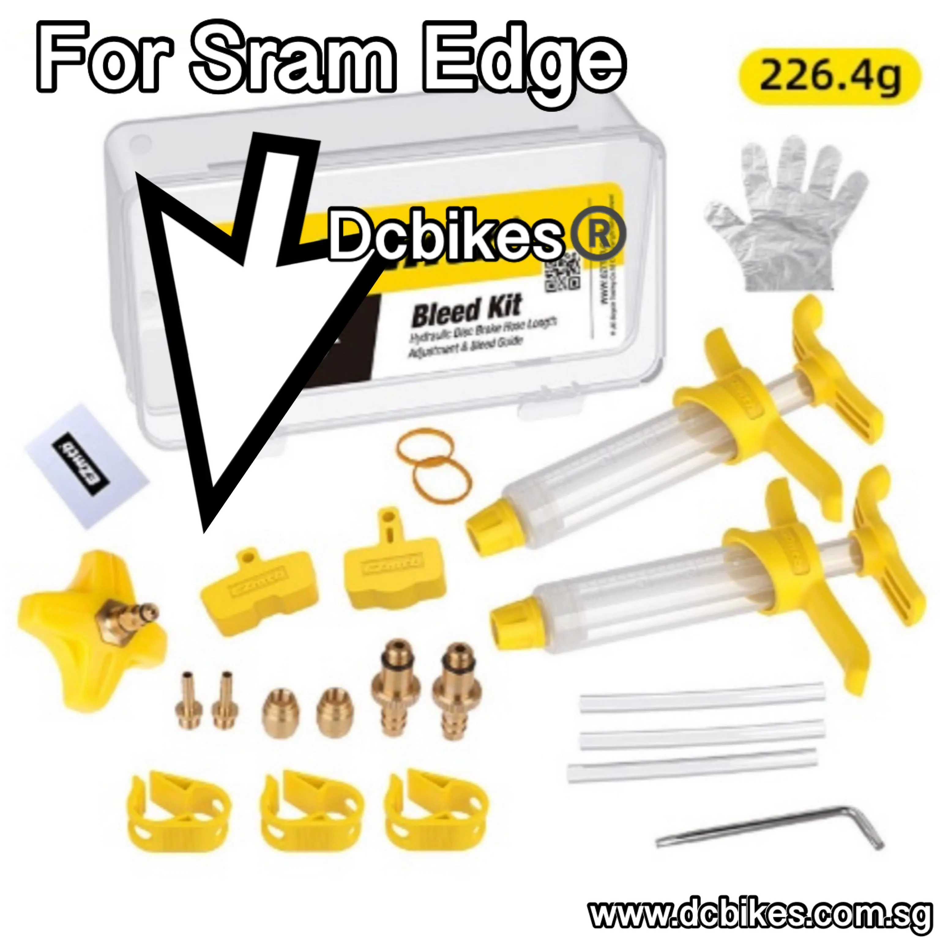 Universal Hydraulic Brake Bleed Tool Kit Disc Brake Dot Mineral Oil