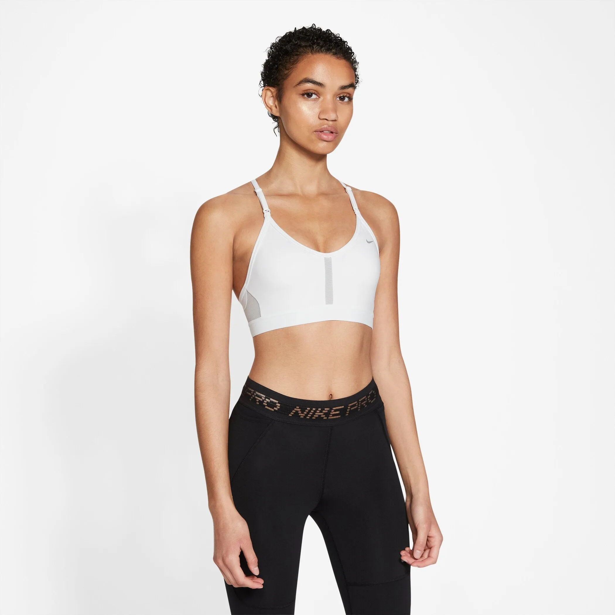 W NK DF INDY V-NECK BRA