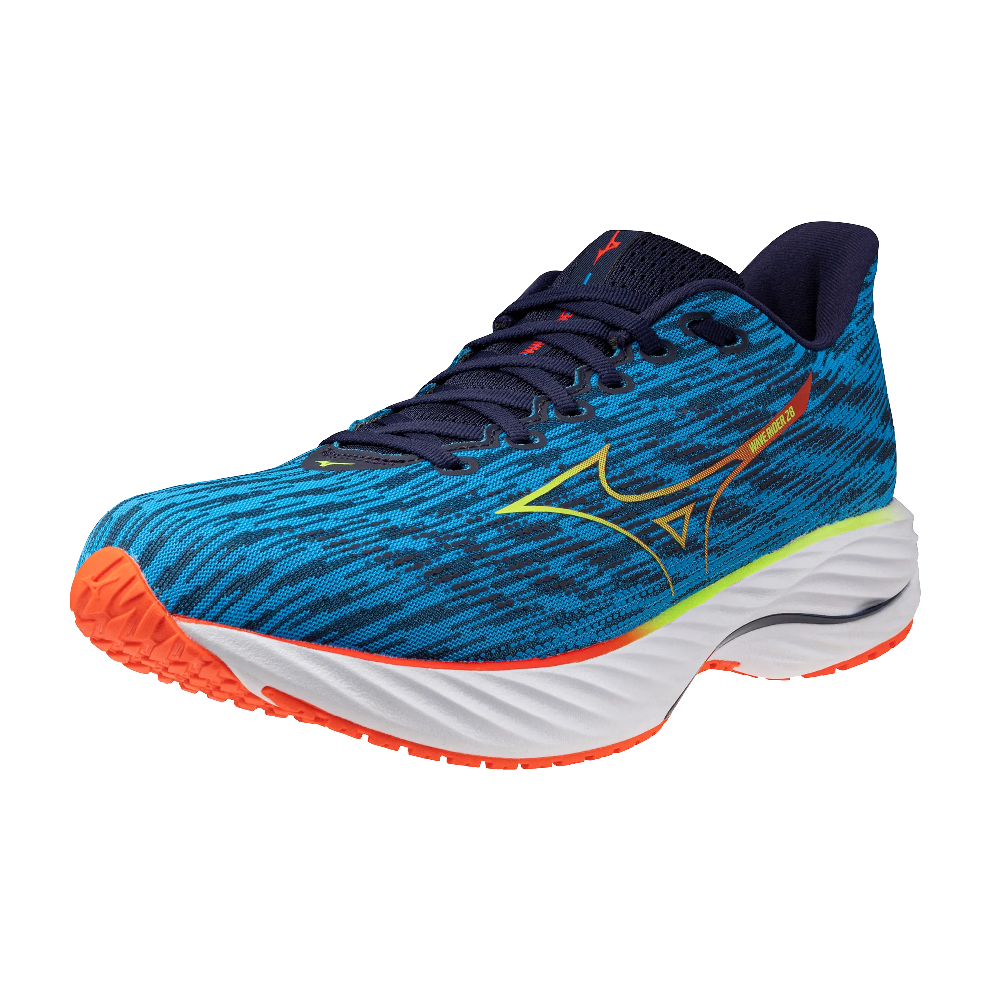 WAVE RIDER 28 Men's - Blue Pace/Green Gecko/MIZUNO Ignition Red (NEW)