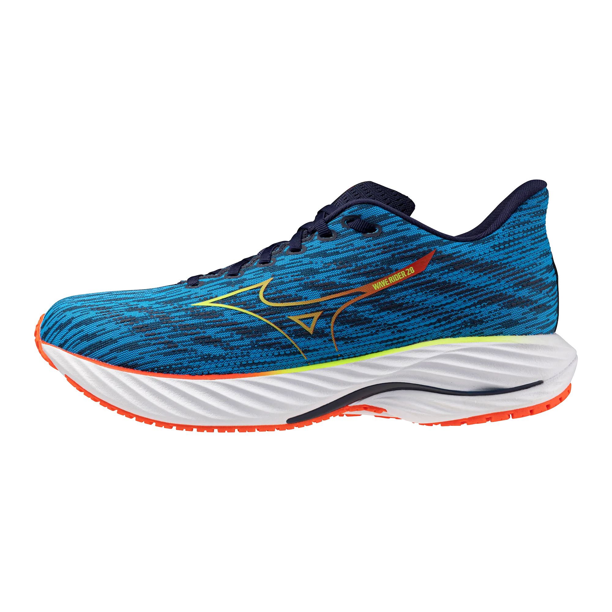 WAVE RIDER 28 Men's - Blue Pace/Green Gecko/MIZUNO Ignition Red (NEW)