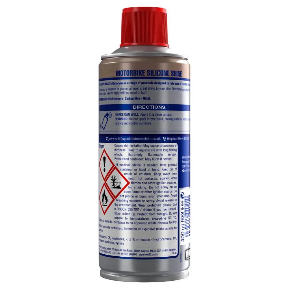 WD-40 Specialist Motorbike Silicone Shine (400ml)