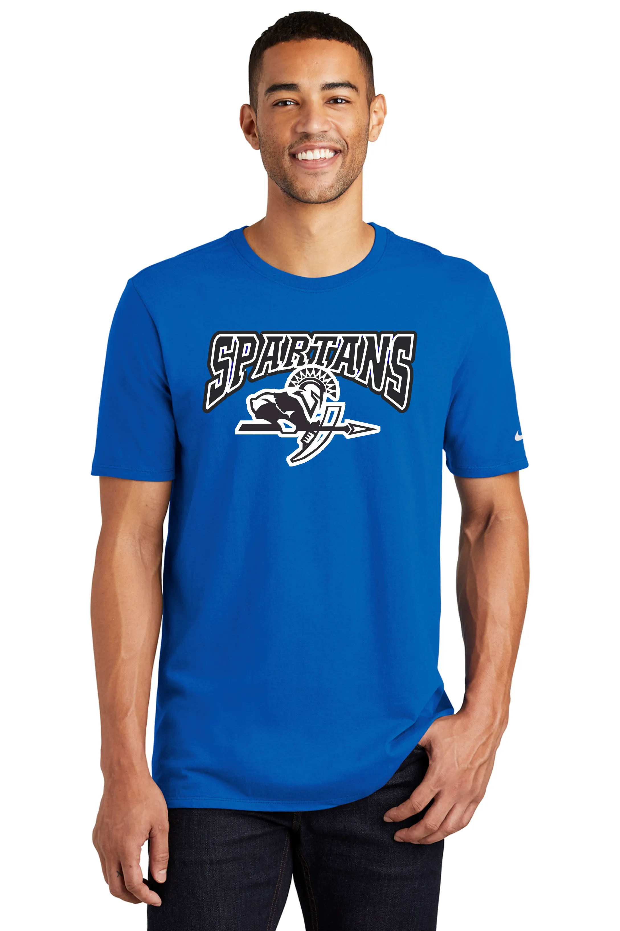 West McDowell Nike Short Sleeve Royal Shirt