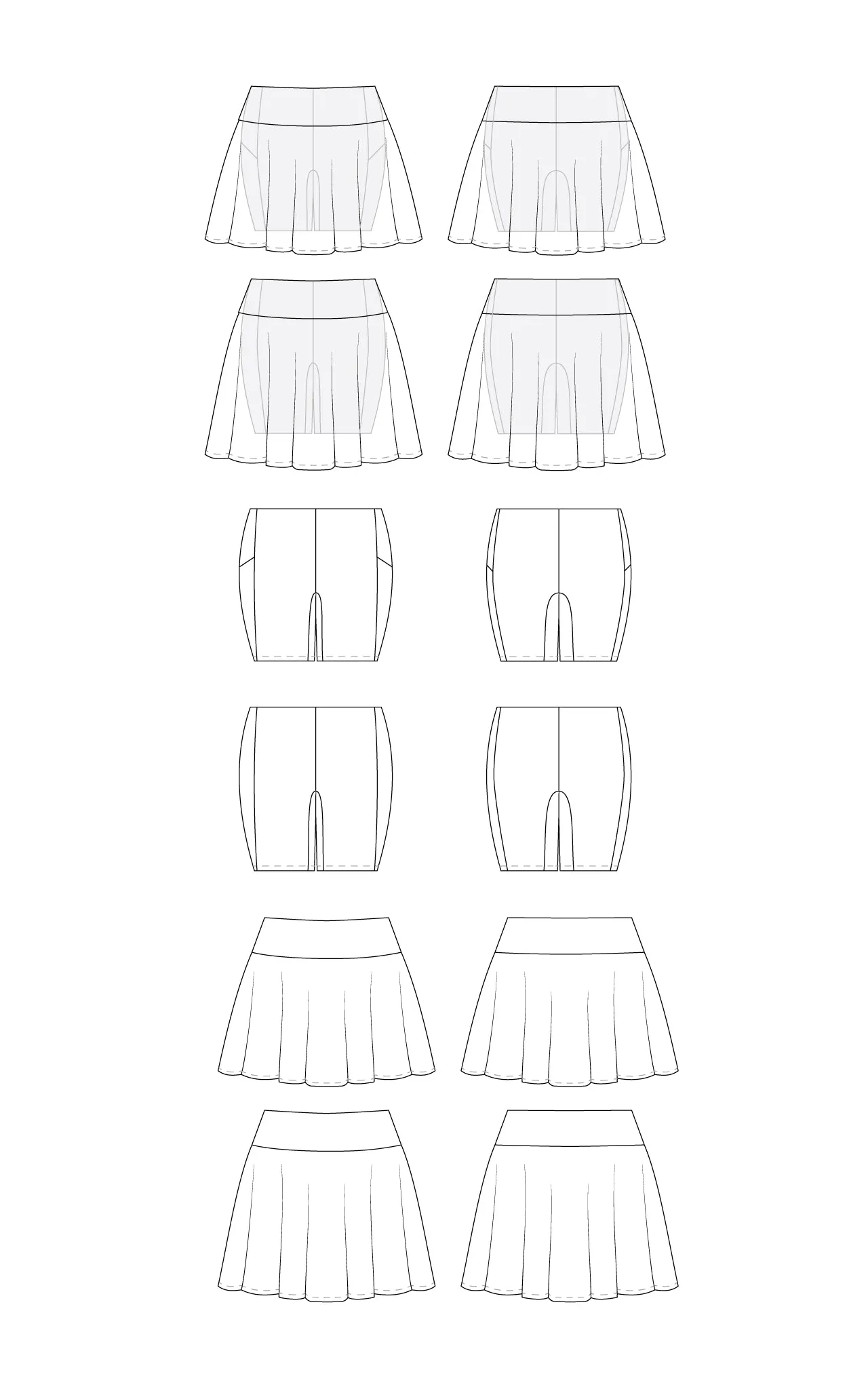 Wickham Shorts & Skirt PDF pattern