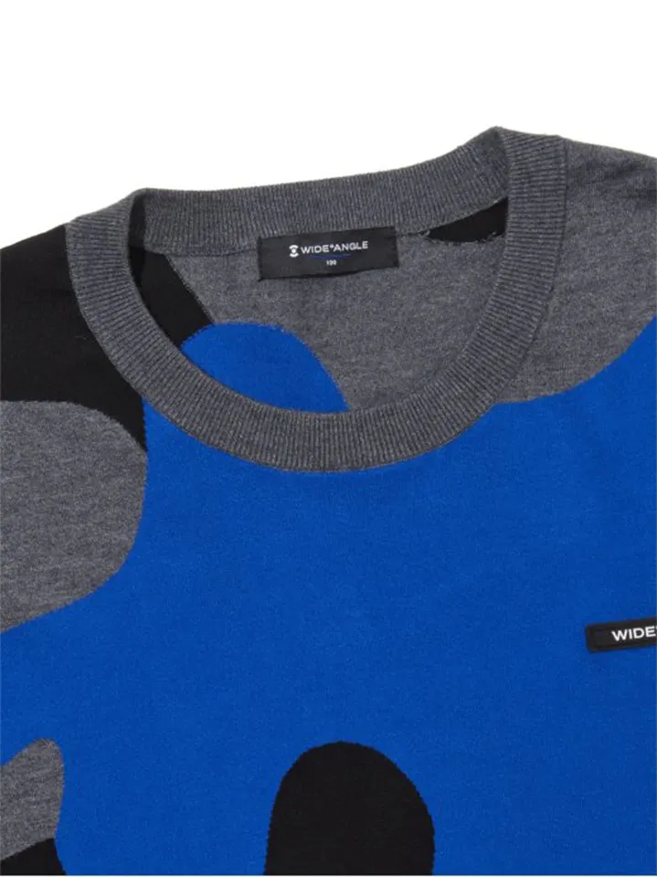 WideAngle: Men's TO PRO Camo Intarsia Round Sweater  - 2 Colors
