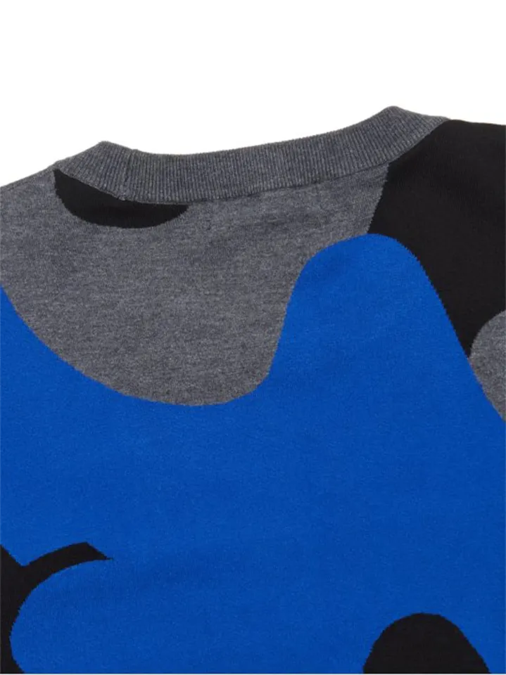 WideAngle: Men's TO PRO Camo Intarsia Round Sweater  - 2 Colors