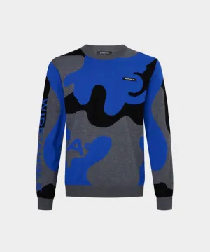 WideAngle: Men's TO PRO Camo Intarsia Round Sweater  - 2 Colors