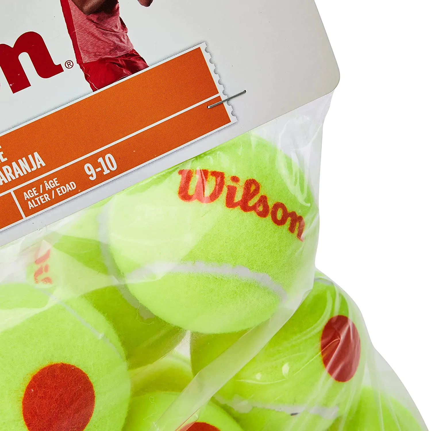 WILSON STARTED ORANGE BALL 12/PACK