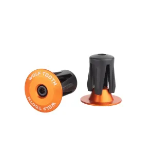 Wolf Tooth Alloy Bar End Plugs - Orange