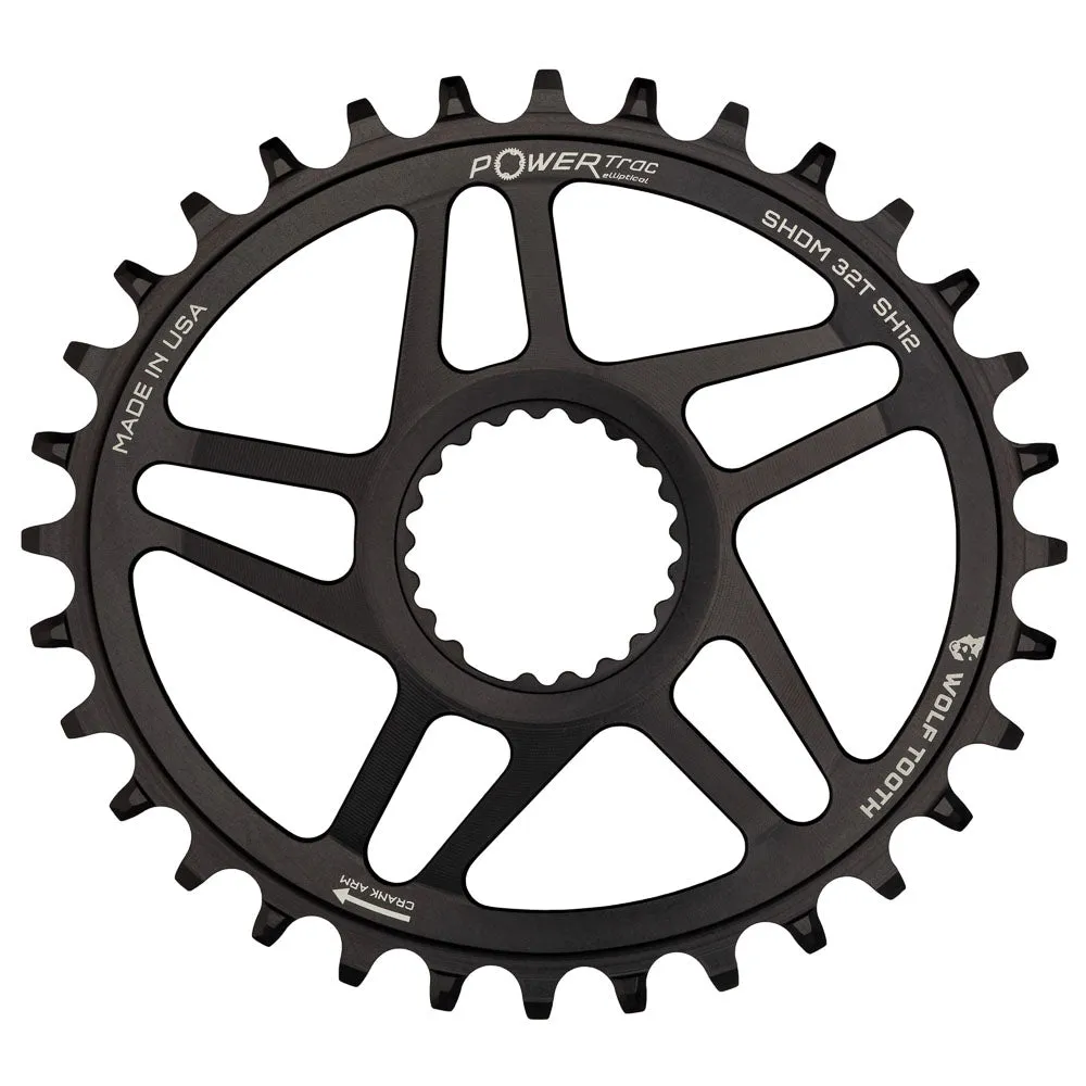 Wolf Tooth Shimano Dm Elliptical Drop Stop Chainring Boost Hg12 