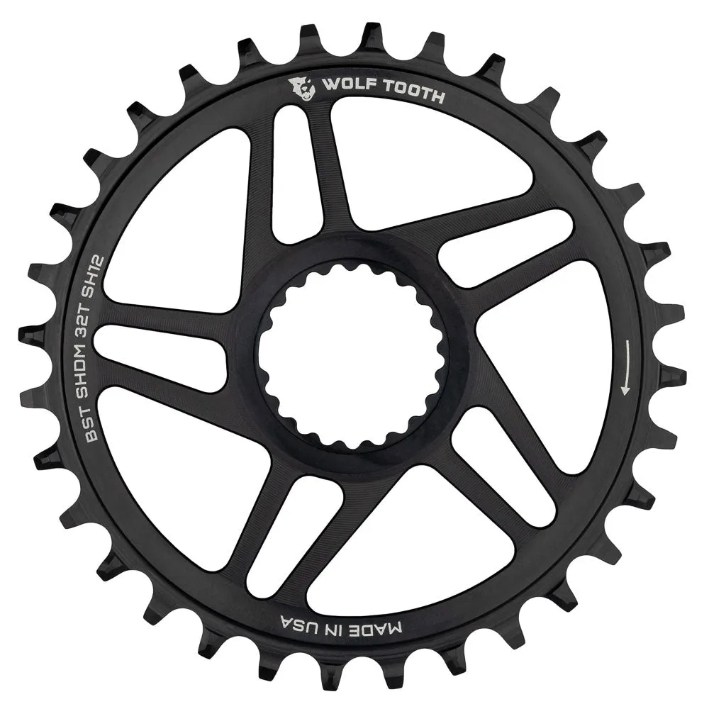 Wolf Tooth Shimano Dm Round Drop Stop Chainring Boost Hg12 